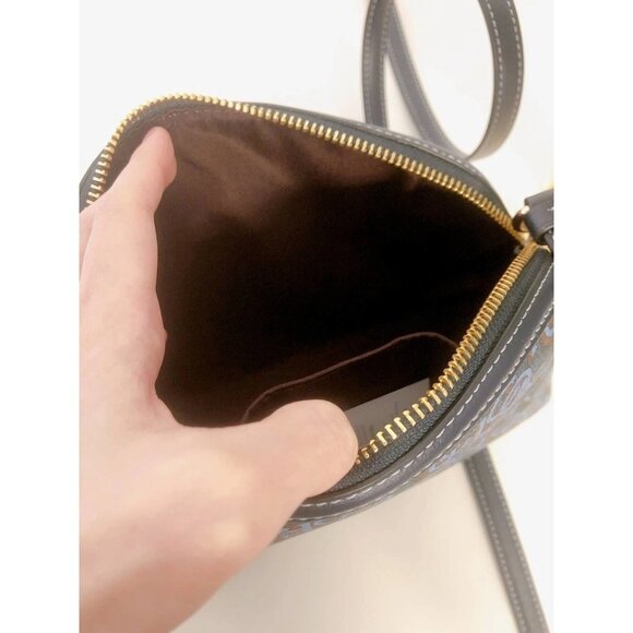 Coach CF343 Madi Crossbody With Coach Monogram Print IN Navy - Picture 5 of 7